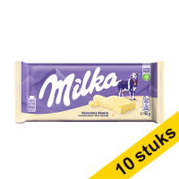 Aanbieding: 10x Milka Wit chocoladereep 90 gram
