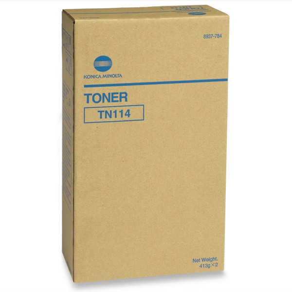 Minolta Konica Minolta TN-114 (8937-784) toner zwart 2 stuks (origineel) 8937784 071905 - 1