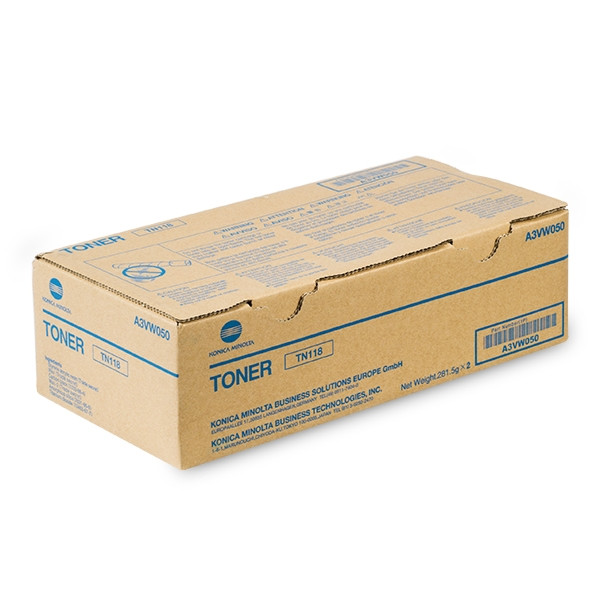 Minolta Konica Minolta TN-118 (A3VW050) toner zwart 2 stuks (origineel) A3VW050 072706 - 1