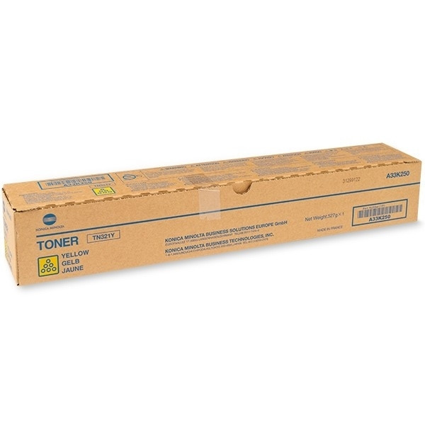 Minolta Konica Minolta TN-321Y (A33K250) toner geel (origineel) A33K250 901397 - 1