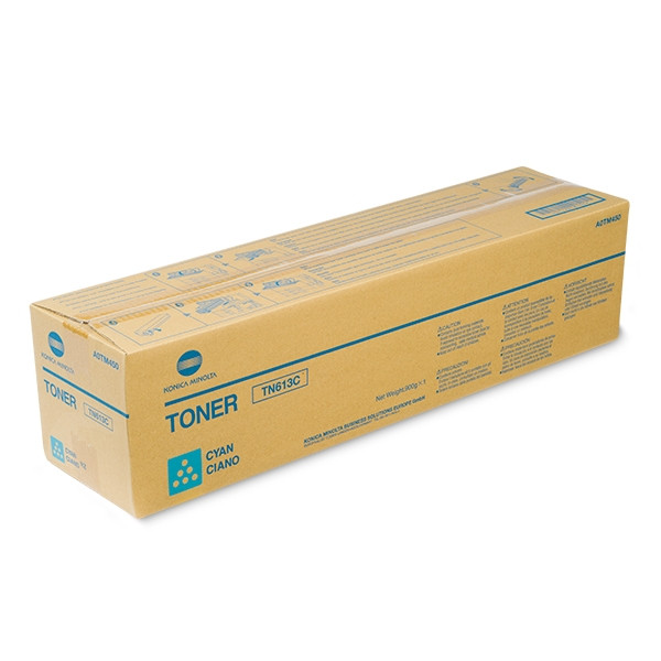 Minolta Konica Minolta TN-613C (A0TM450) toner cyaan (origineel) A0TM450 072326 - 1