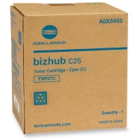 Minolta Konica Minolta TNP-27C (A0X5453) toner cyaan (origineel) A0X5453 072500