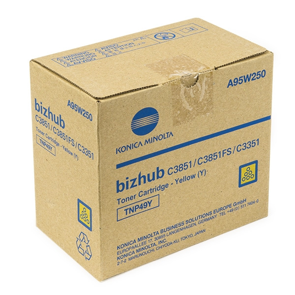 Minolta Konica Minolta TNP-49Y (A95W250) toner geel (origineel) A95W250 032646 - 1