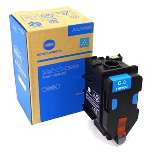 Konica Minolta TNP-80C (AAJW452) toner cyaan (origineel) 905945 - 1