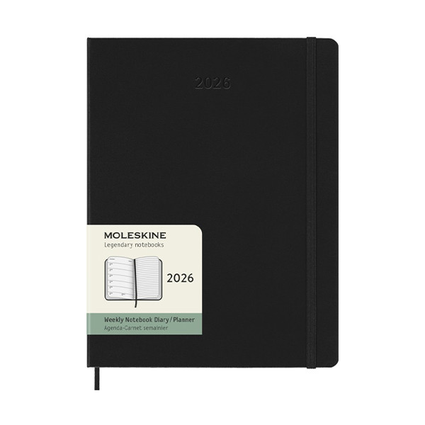 Moleskine XL 12 maanden weekagenda 2026 hardcover zwart 262546 - 7