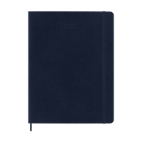 Moleskine XL 12 maanden weekagenda 2026 softcover saffier blauw 262549