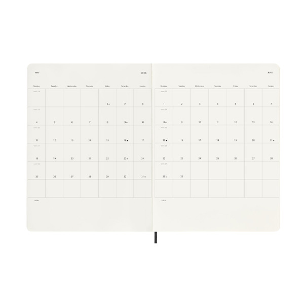 Moleskine XL 12 maanden weekagenda 2026 softcover zwart 262548 - 4