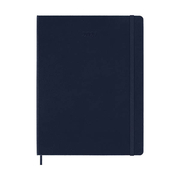 Moleskine XL 12 maanden weekagenda 2027 hardcover saffier blauw EN 440047 - 1