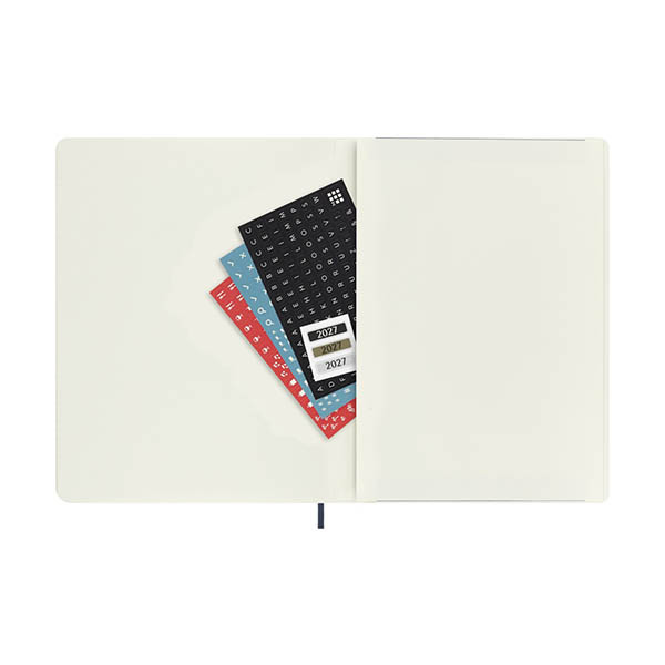 Moleskine XL 12 maanden weekagenda 2027 softcover saffier blauw EN 440049 - 5