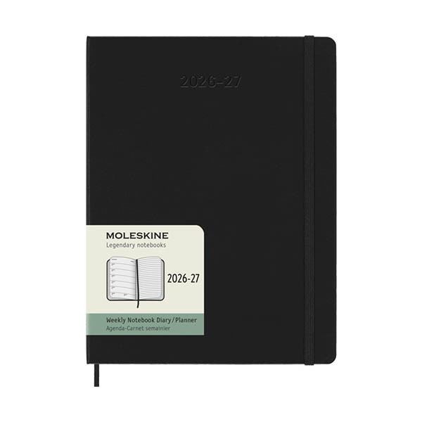 Moleskine XL 18 maanden weekagenda 2026-2027 hardcover zwart EN 440037 - 7