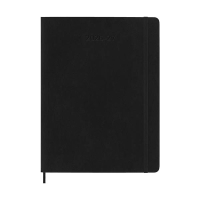 Moleskine XL 18 maanden weekagenda 2026-2027 softcover zwart EN 440041
