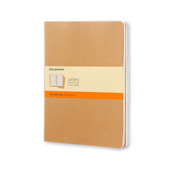 Moleskine XL gelinieerd schrift kraft (3 stuks) IMQP421 313100 - 1