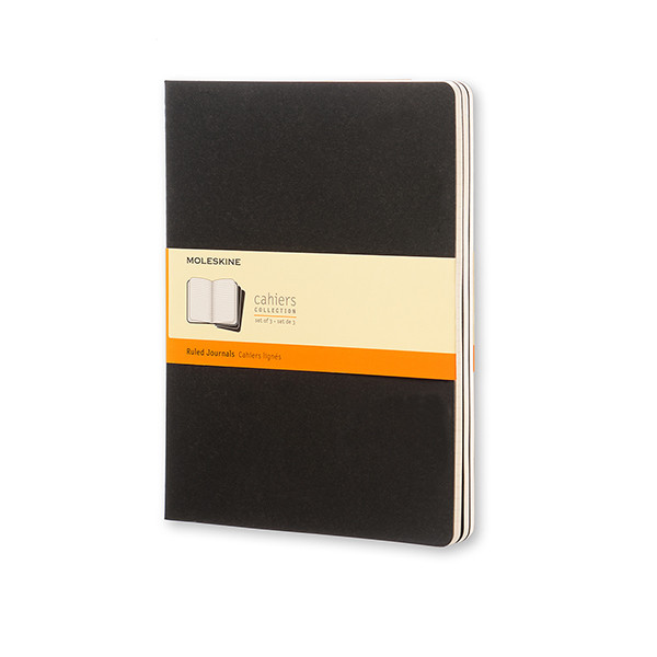 Moleskine XL gelinieerd schrift zwart (3 stuks) IMQP321 313099 - 1