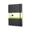 Moleskine XL notitieboek blanco soft cover zwart