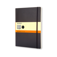 Moleskine XL notitieboek gelinieerd soft cover zwart IMQP621 313080