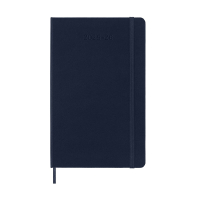 Moleskine large 18 maanden weekagenda 2025/2026 hardcover saffier blauw DHB2018WN3Y26 262539