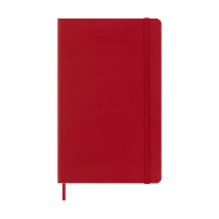 Moleskine large 18 maanden weekagenda 2025/2026 hardcover scharlaken rood DHF218WN3Y26 262538