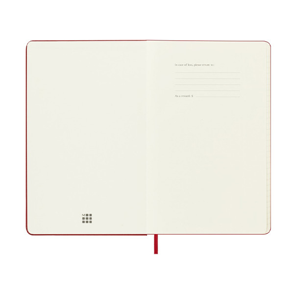 Moleskine large 18 maanden weekagenda 2025/2026 hardcover scharlaken rood DHF218WN3Y26 262538 - 6