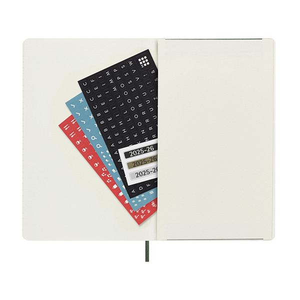 Moleskine large 18 maanden weekagenda 2025/2026 softcover mirte groen DSK1518WN3Y26 262544 - 7