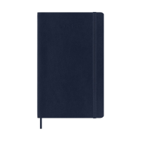 Moleskine large 18 maanden weekagenda 2025/2026 softcover saffier blauw DSB2018WN3Y26 262543