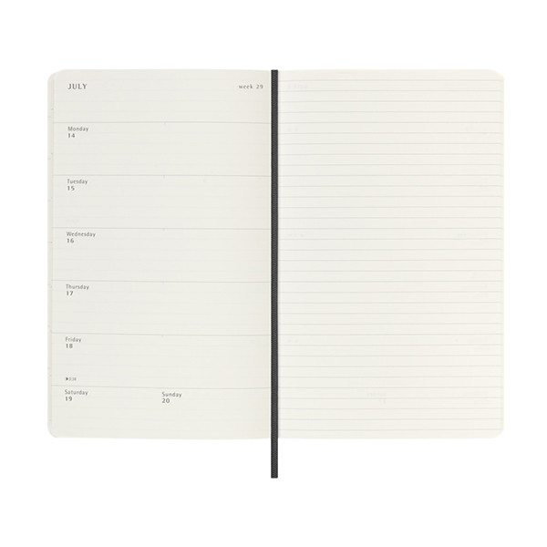 Moleskine large 18 maanden weekagenda 2025/2026 softcover zwart DSB18WN3Y26 262540 - 5