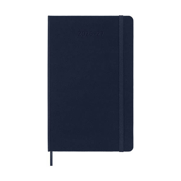 Moleskine large 18 maanden weekagenda 2026-2027 hardcover saffier blauw EN 440039 - 1