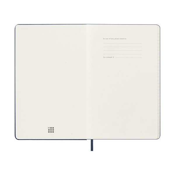 Moleskine large 18 maanden weekagenda 2026-2027 hardcover saffier blauw EN 440039 - 2