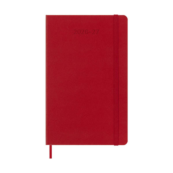 Moleskine large 18 maanden weekagenda 2026-2027 hardcover scharlaken rood EN 440038 - 1
