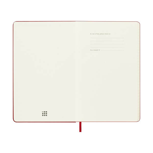 Moleskine large 18 maanden weekagenda 2026-2027 hardcover scharlaken rood EN 440038 - 2