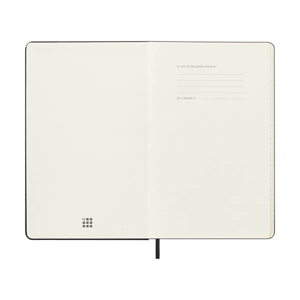 Moleskine large 18 maanden weekagenda 2026-2027 hardcover zwart EN 440036 - 2