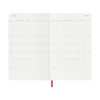 Moleskine large 18 maanden weekagenda 2026-2027 softcover scharlaken rood EN 440042 - 4