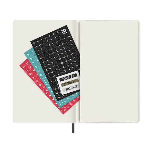 Moleskine large 18 maanden weekagenda 2026-2027 softcover zwart EN 440040 - 5
