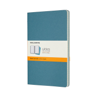 Moleskine large gelinieerd schrift blauw (3 stuks) IMCH016B44 313097