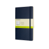 Moleskine large notitieboek blanco soft cover blauw