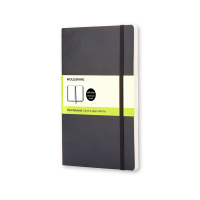 Moleskine large notitieboek blanco soft cover zwart IMQP618 313060