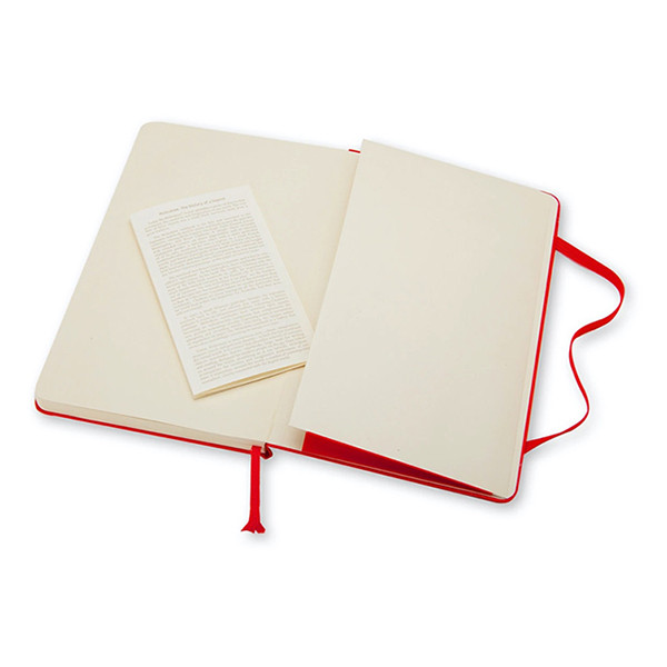 Moleskine large notitieboek gelinieerd hard cover rood IMQP060R 313075 - 4