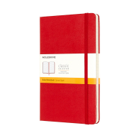Moleskine large notitieboek gelinieerd hard cover rood IMQP060R 313075