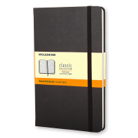 Moleskine large notitieboek gelinieerd hard cover zwart IMQP060 313073