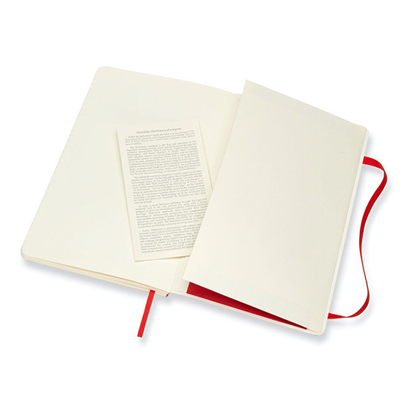 Moleskine large notitieboek gelinieerd soft cover rood IMQP616F2 313076 - 4