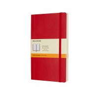 Moleskine large notitieboek gelinieerd soft cover rood IMQP616F2 313076