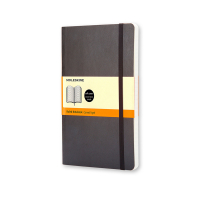 Moleskine large notitieboek gelinieerd soft cover zwart IMQP616 313074