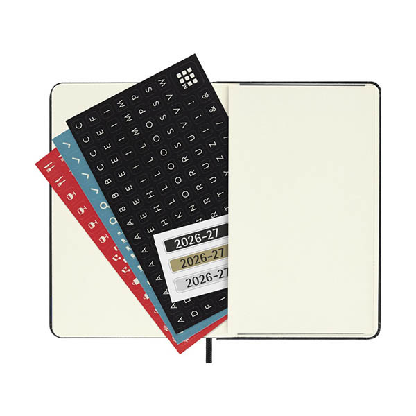 Moleskine pocket 18 maanden weekagenda 2026-2027 hardcover zwart EN 440035 - 5