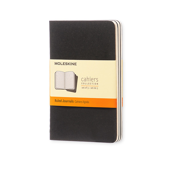 Moleskine pocket gelinieerd schrift zwart (3 stuks) IMQP311 313093 - 1