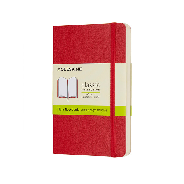 Moleskine pocket notitieboek blanco soft cover rood IMQP613F2 313056 - 1