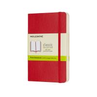 Moleskine pocket notitieboek blanco soft cover rood IMQP613F2 313056