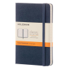 Moleskine pocket notitieboek gelinieerd hard cover blauw