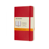 Moleskine pocket notitieboek gelinieerd soft cover rood