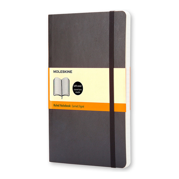 Moleskine pocket notitieboek gelinieerd soft cover zwart IMQP611 313068 - 1