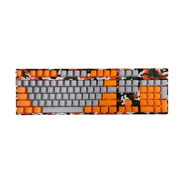 Motospeed K96 mechanisch toetsenbord camouflage oranje (rode switch) MT-00060 401015 - 1
