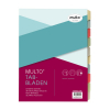 Multo Economy tabbladen A4 gekleurd met 10 tabs (23-gaats) 3007311730 205699